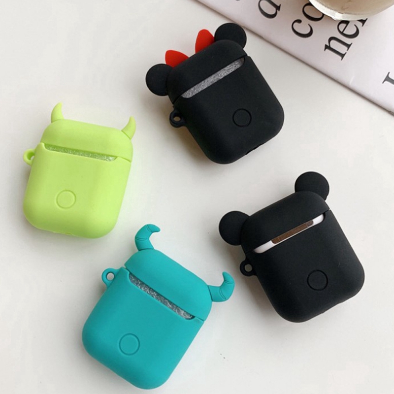 Vỏ silicone hoạt hình bảo vệ tai nghe Airpods | BigBuy360 - bigbuy360.vn