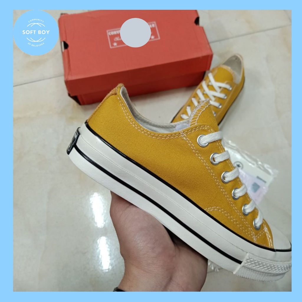 Giày Sneaker converse 1970s màu vàng cổ thấp-  Giày Classic Siêu Hot, Phong cách soft boy- Hàng loại đẹp