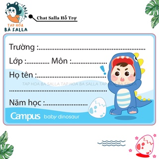 Nhãn Vở Zoo Campus [12 nhãn/túi]