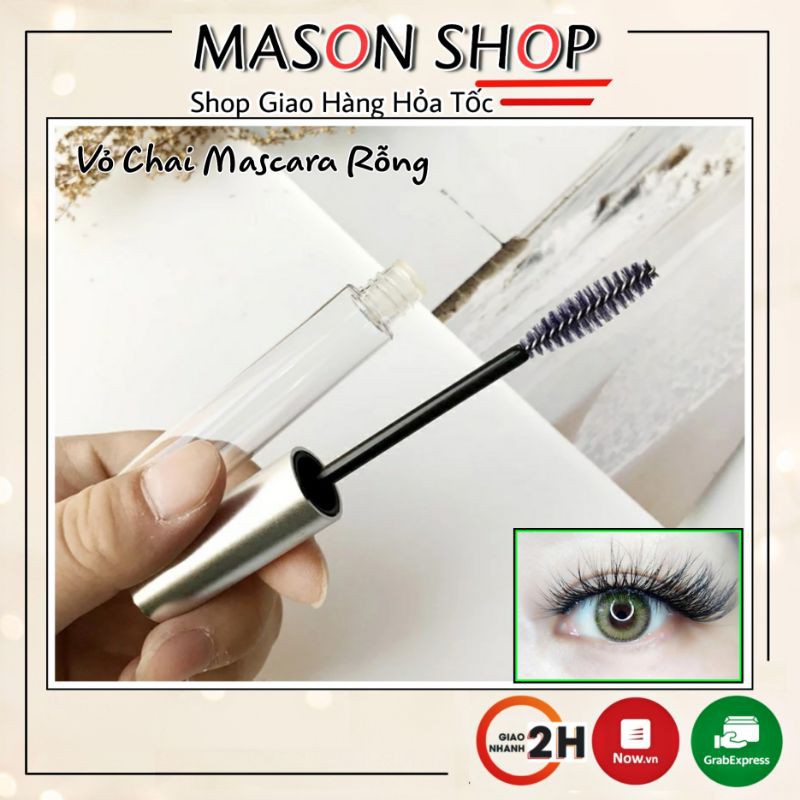 LỌ CHUỐT MI RỖNG bằng nhựa 5ml 8ml 10ml 🍀 VỎ CHAI ĐỰNG MASCARA dầu dừa mỹ phẩm dưỡng mi