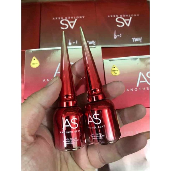 set sơn as mắt mèo chai đỏ 9 chai (mã aky)