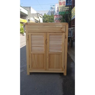 Tủ giày dép gỗ thông 80CM