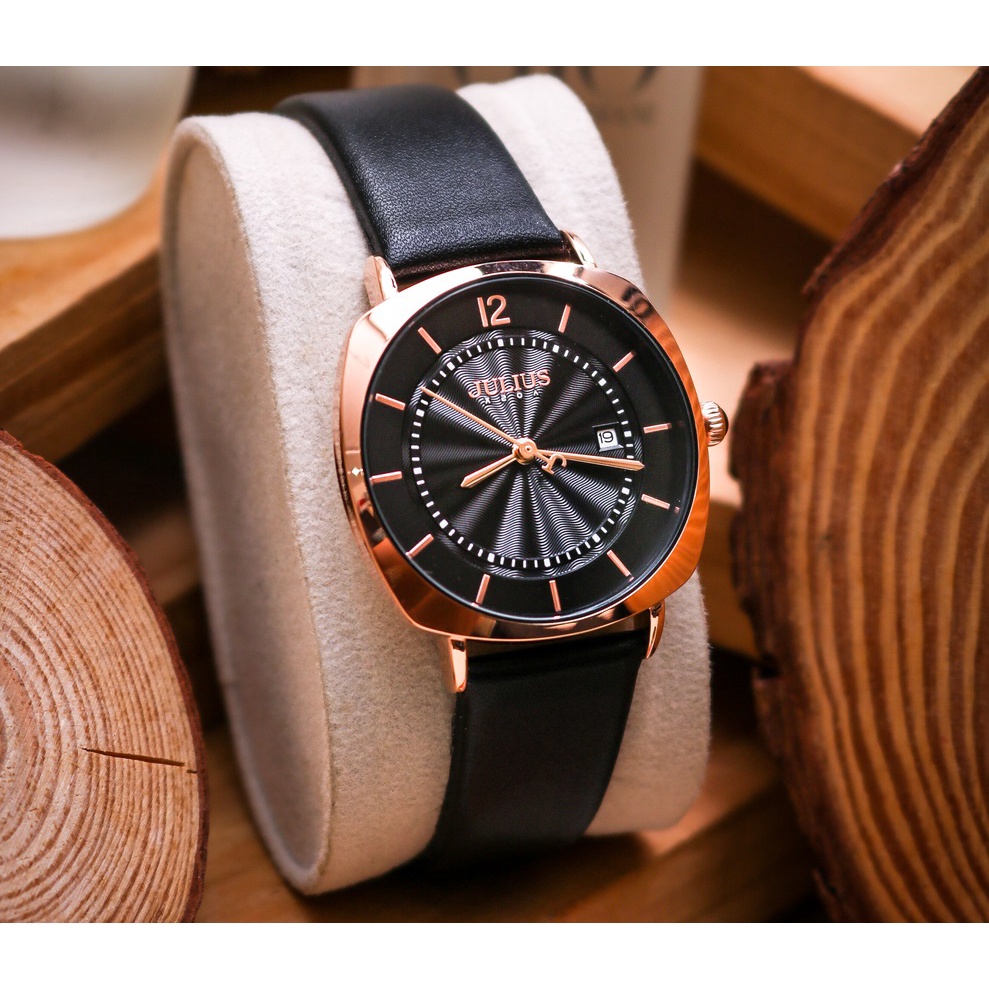 Dây da đồng hồ size 16 Julius  - Leather chính hãng nhiều màu