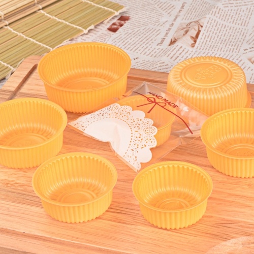 100 Khay đựng bánh trung thu màu vàng dạng tròn các kích thước 50g, 75g, 125g, 150g