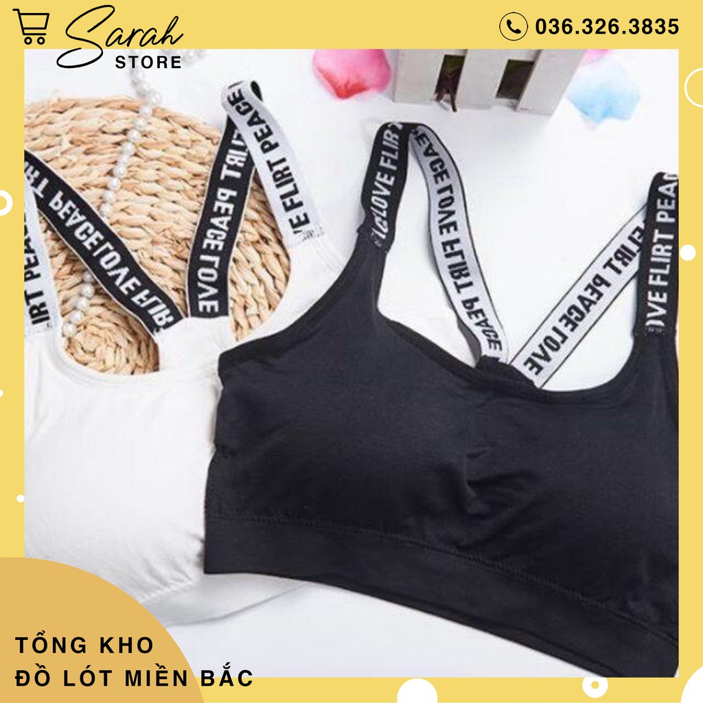 Áo Tập GYM Nữ Dây Chữ Thiết Kế Trẻ Trung Năng Động 5403