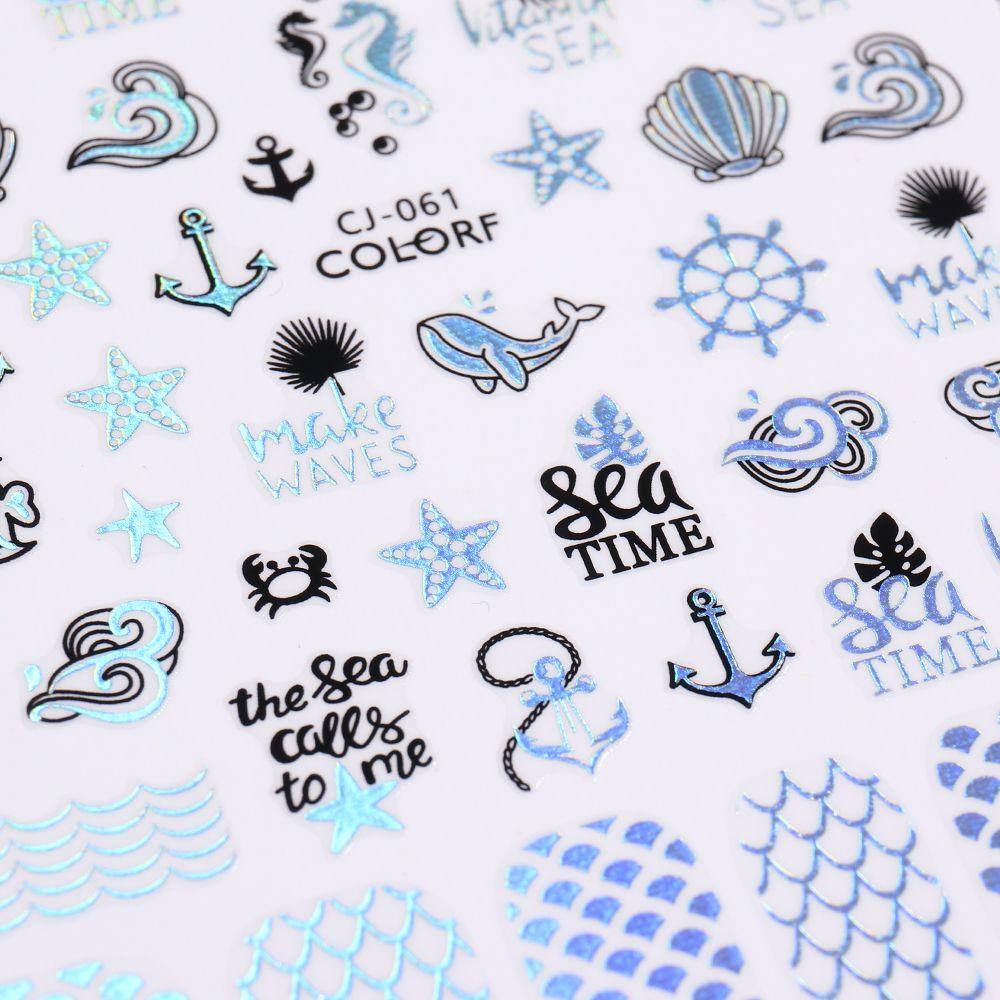 Đề Can Dán Trang Trí Móng Tay Nghệ Thuật Họa Tiết Hoạt Hình 3D DIY