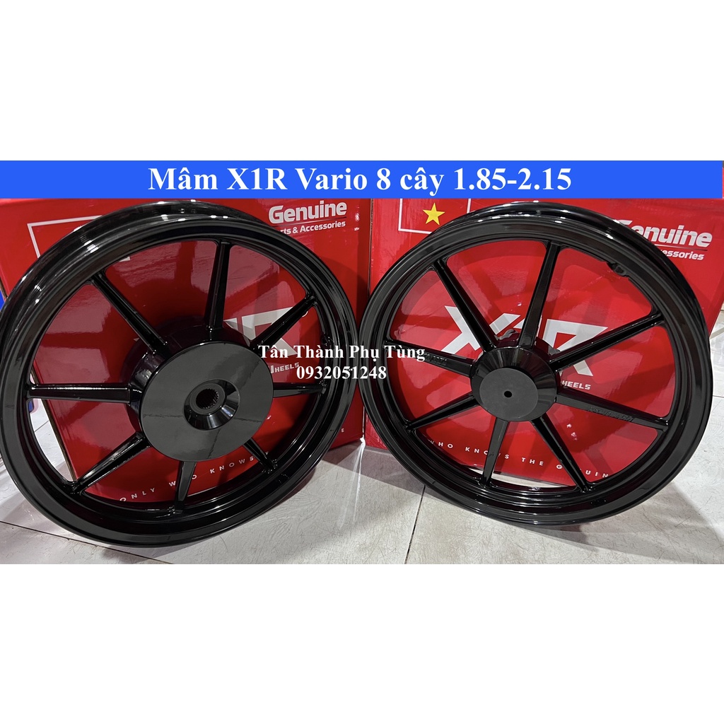 Mâm Vario X1R 8 cây màu đen- 1.85-2.15