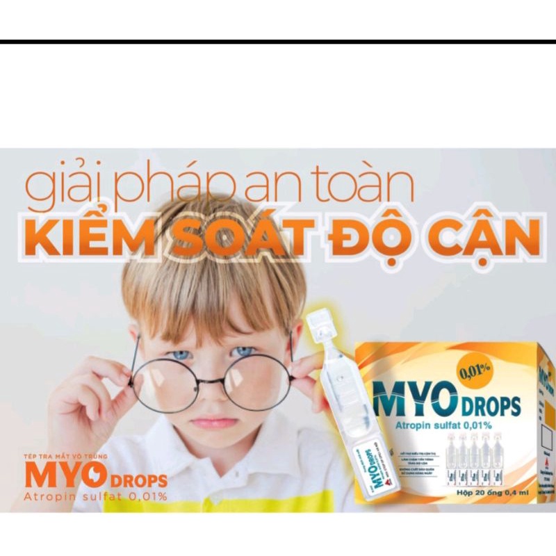 Myodrops giải pháp an toàn kiểm soát độ cận hộp 20 ống