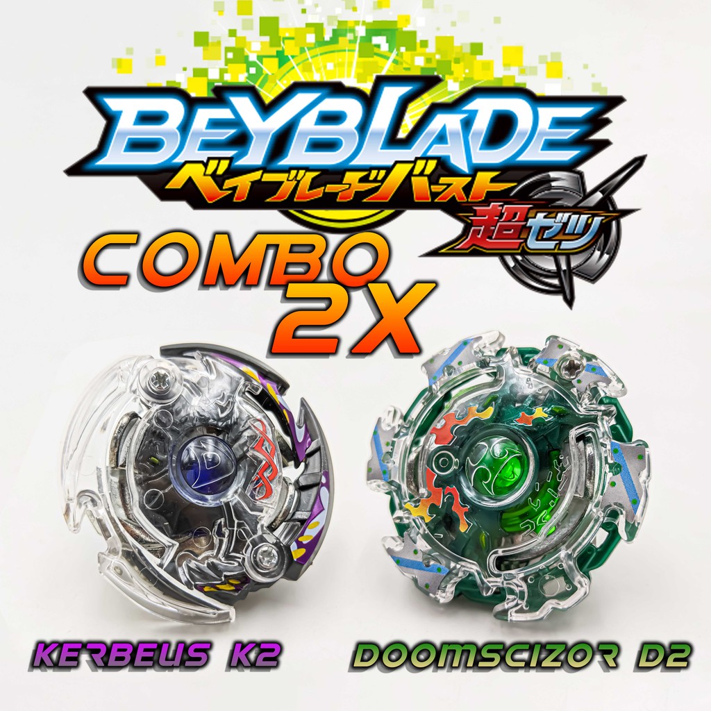 Bộ 2 con quay BeyBlade - Con quay KERBEUS K2 và con quay DOOMSCIZOR D2