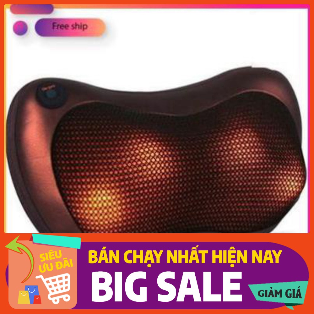 Gối massage hồng ngoại  8 bi cao cấp