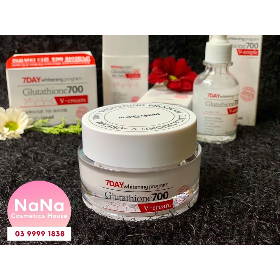 (chính hãng) KEM DƯỠNG angel liquid  7day (7 day) #GLUTATHIONE 𝟕𝟎𝟎 𝐕 𝐜𝐫𝐞𝐚𝐦