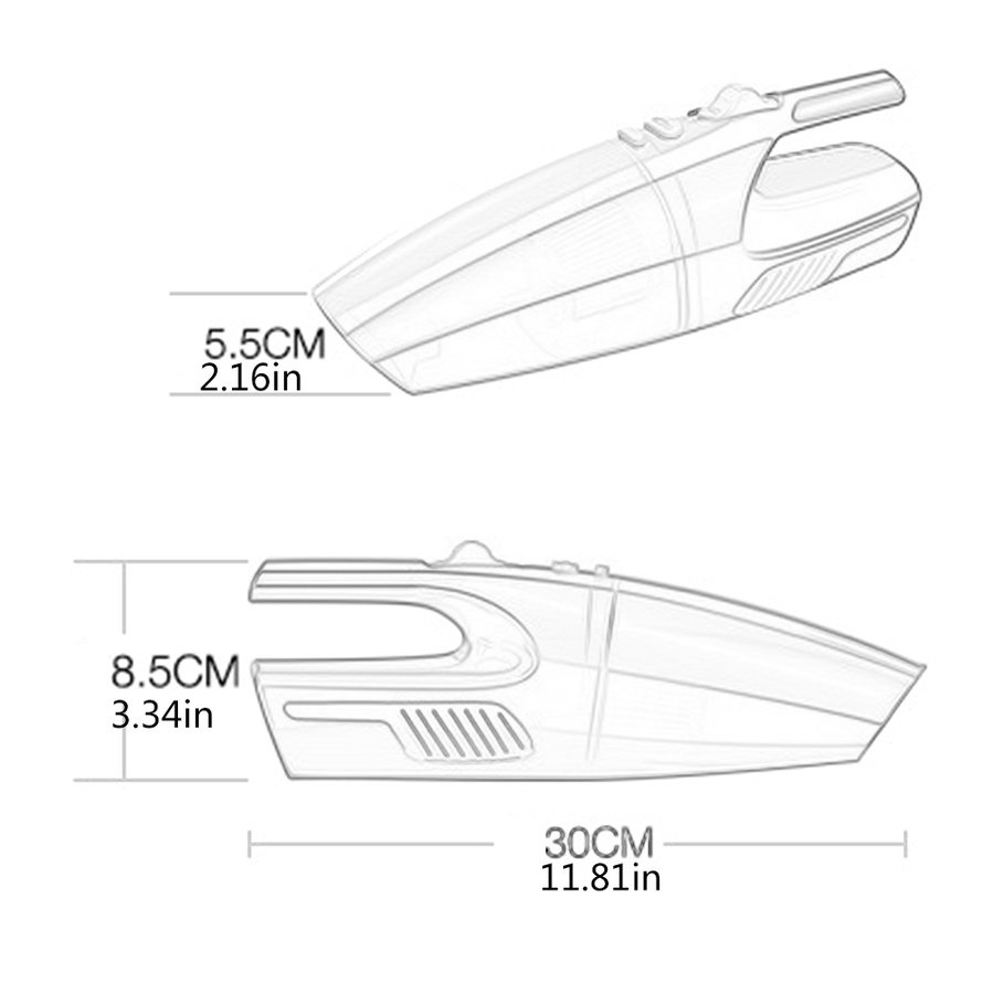 Máy hút bụi không dây trên ô tô Máy hút bụi ô tô Máy hút bụi ô tô có thể sạc lại