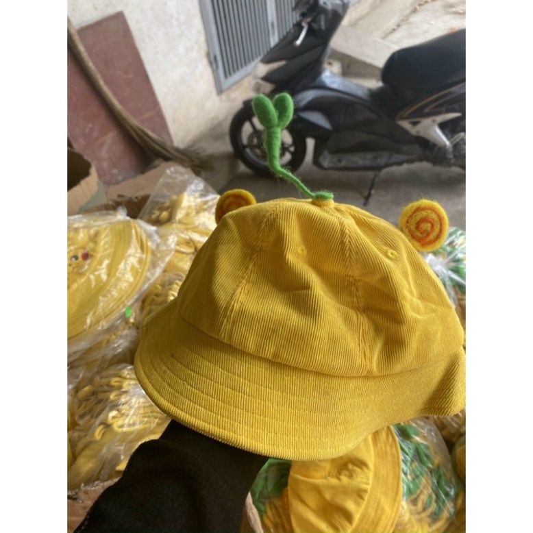 Mũ Mầm Chổi Lá Có Tai Hàng Đẹp