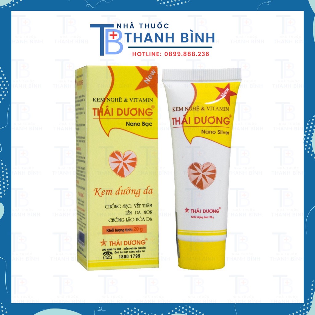 Kem Nghệ Thái Dương Có Nano Bạc, Giúp Ngừa Thâm Mụn, Côn Trùng Cắn