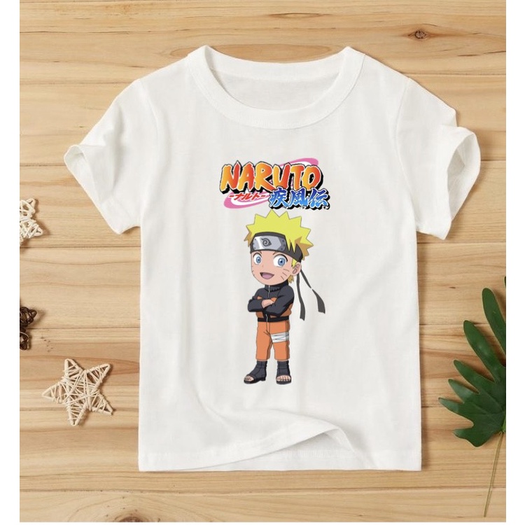 áo thun bé trai in hình NARUTO thun co giản 4 chiều thoải mái NRT01