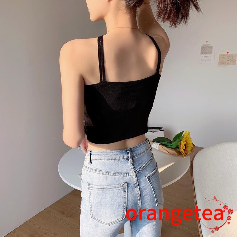 Áo Tank Top Cổ Tròn Màu Sắc Đơn Giản Cho Nữ
