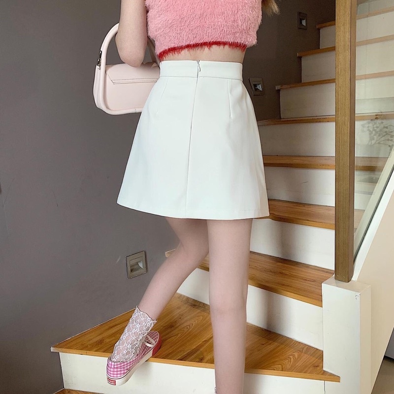 Chân váy tennis vạt lệch, chân váy ngắn xếp ly - Phong cách Hàn Quốc