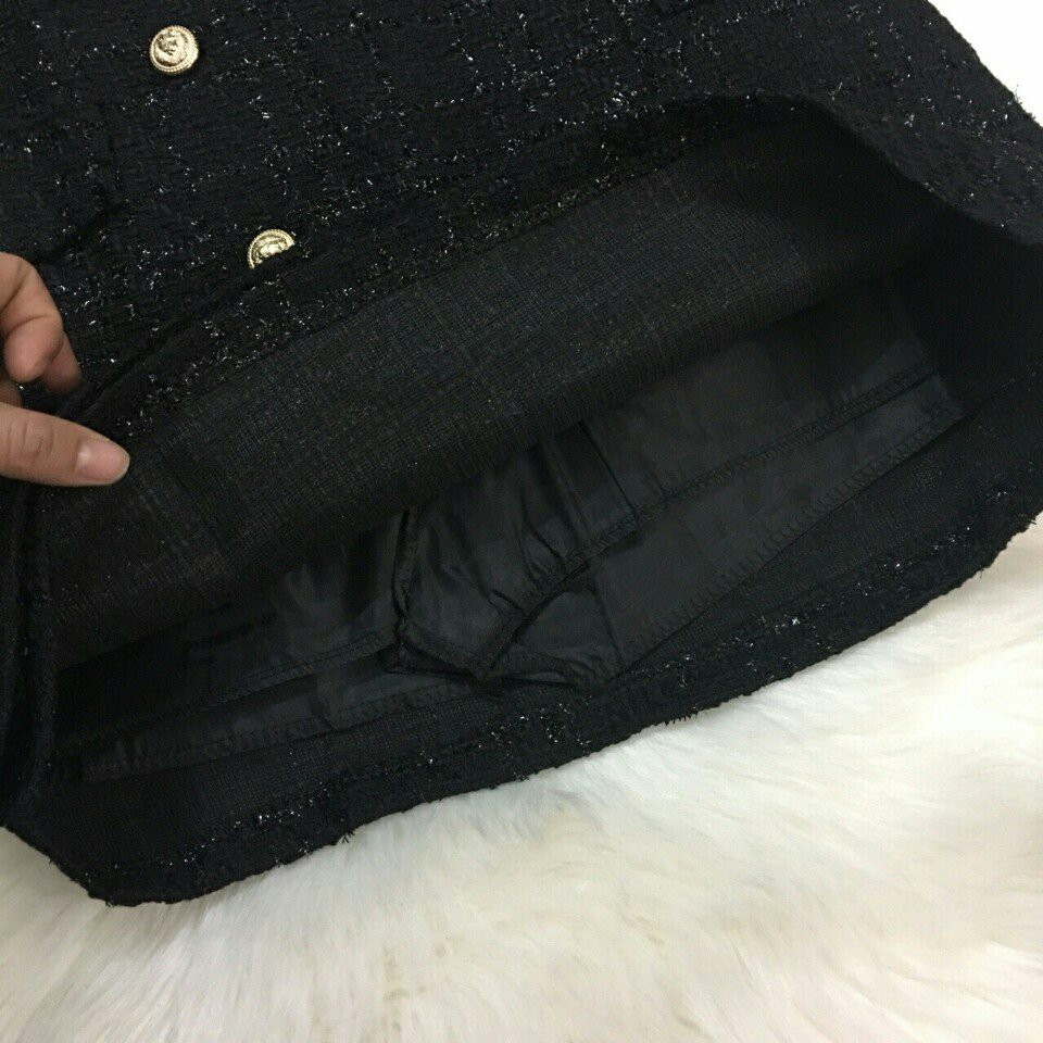 Chân váy dạ tweed