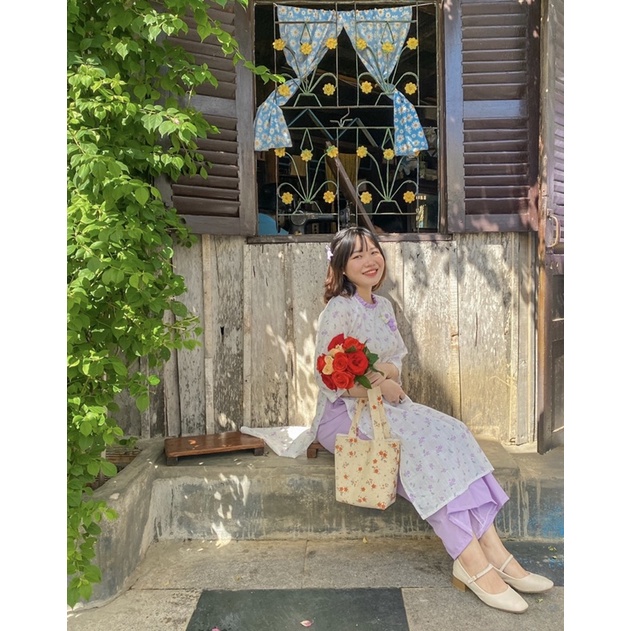 Túi xách hoạ tiết hoa MADEBYTIM