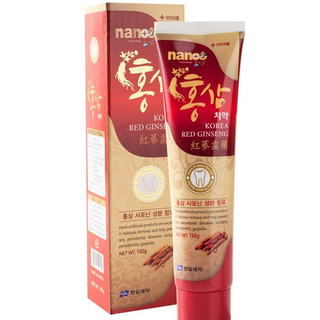 Kem đánh răng cao cấp vị hồng sâm Hàn Quốc, tuýp 150gr