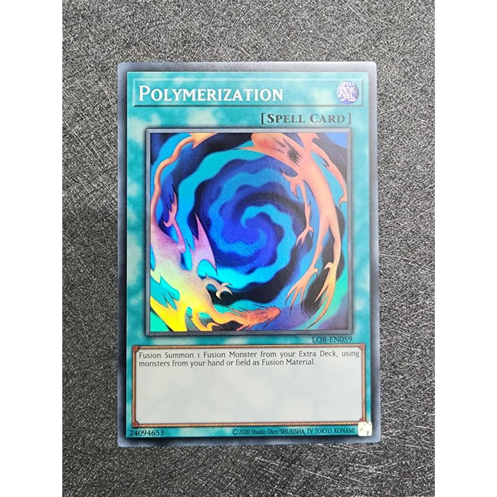 Thẻ Bài YuGiOh Polymerization LOB-EN059 25th Unlimited Super Rare