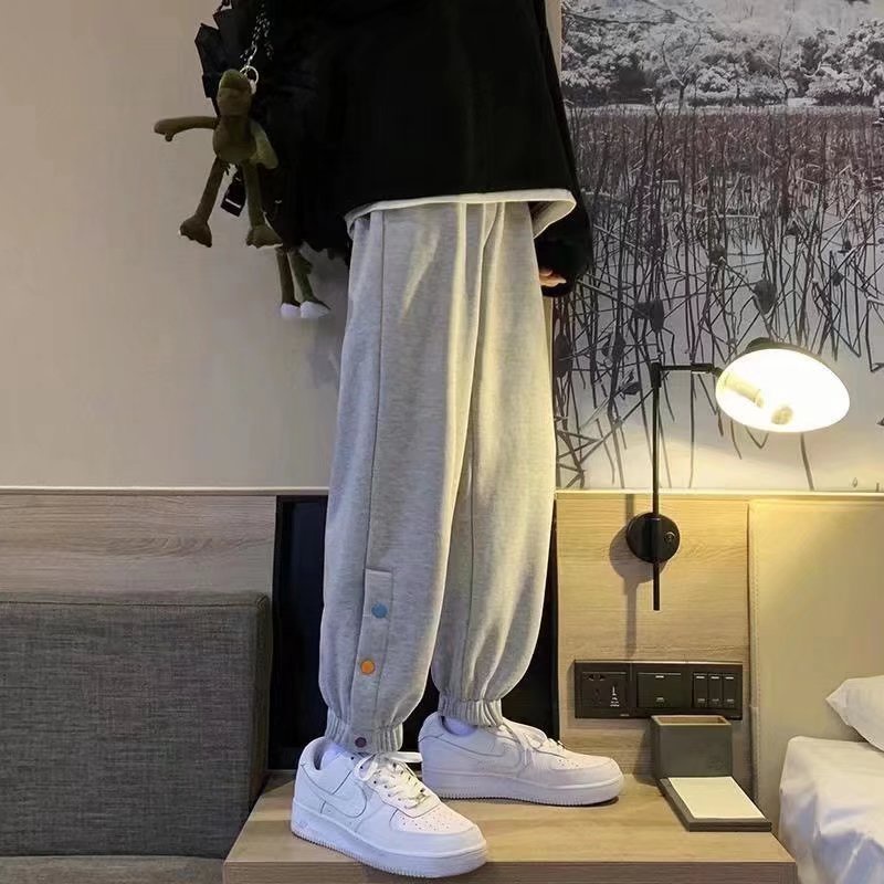 Quần Thể Thao Ống Suông Rộng Thời Trang Hàn Quốc Đơn Giản Dễ Phối Đồ Cho Nam/Size M-5xl