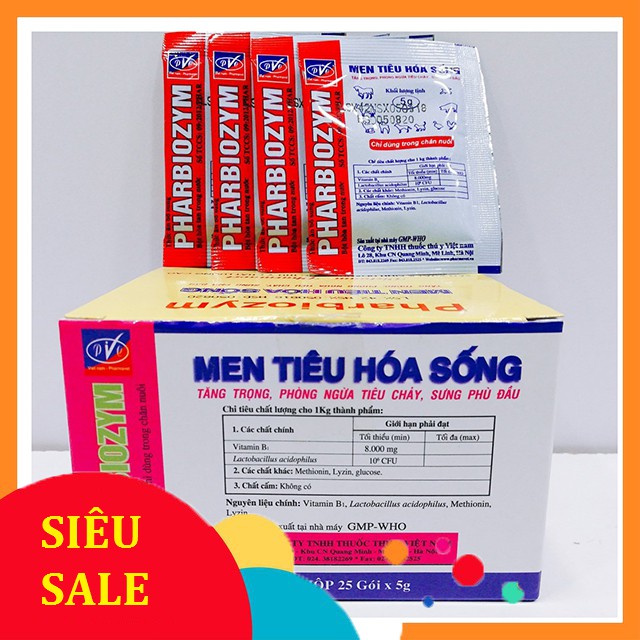 Men Hỗ Trợ Tiêu Hóa Pharbiozym 5G Cho Chó Mèo Giúp Ăn Ngon Thèm Ăn - Bobo Pet Shop  Hà Nội