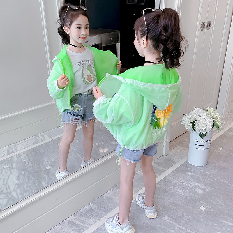 Áo Khoác Chống Nắng Thoáng Khí Phong Cách Phương Tây Dễ Thương Cho Bé Gái