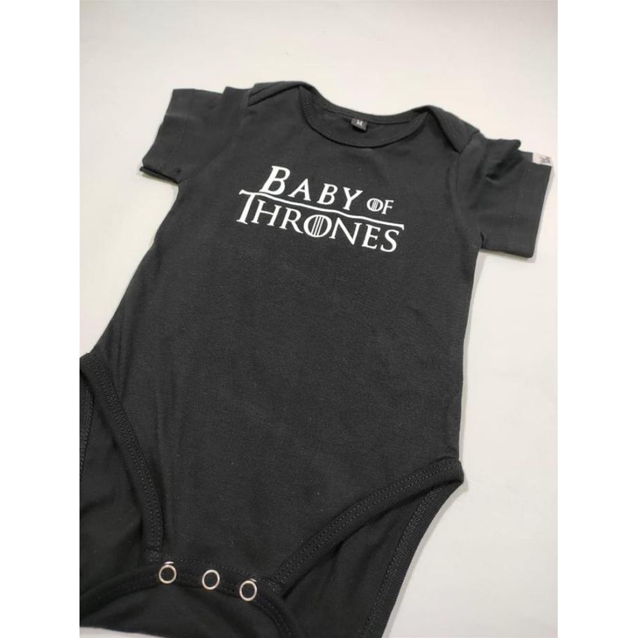 Bộ Áo Liền Quần In Hình Phim They Baby Of Thrones Cho Bé (12-18 Tháng)