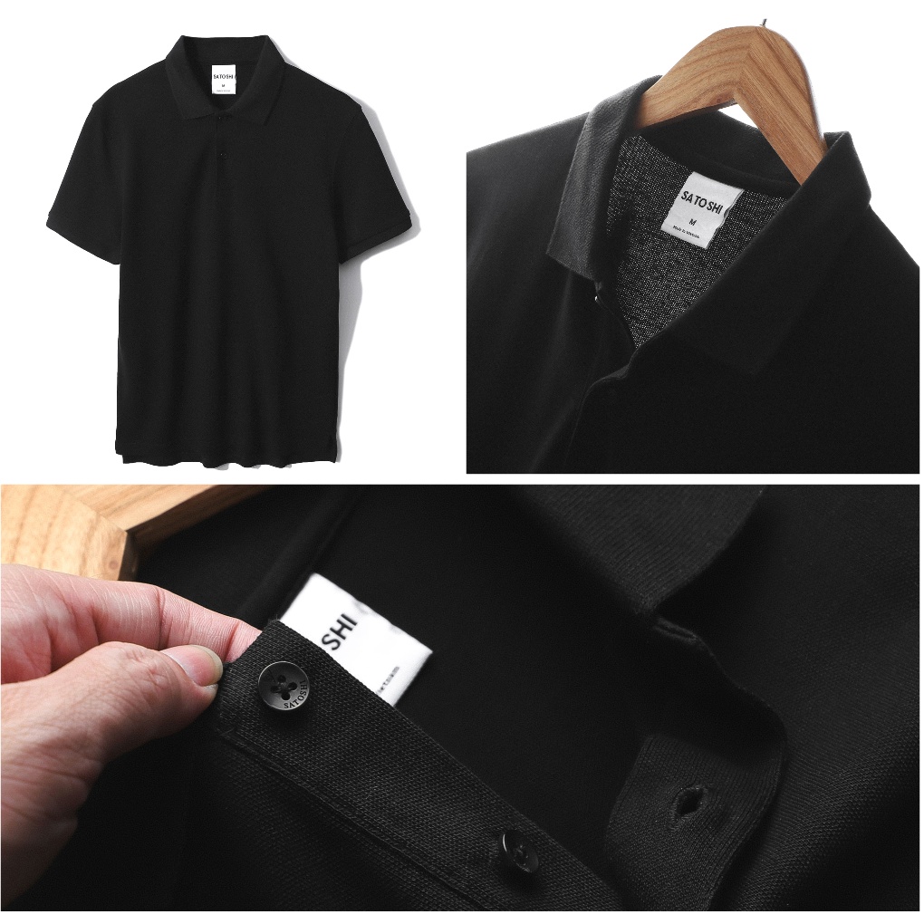 [Mã LTP50 giảm 50000 đơn 150000] Áo polo nam SATOSHI SAPL55 7màu basic chất Diamond pique | Hẻm Store | BigBuy360 - bigbuy360.vn