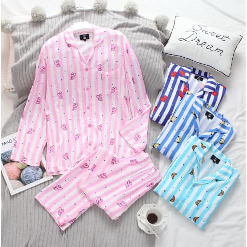 Đồ ngủ Pijama nhân vật BTS ( E1D01 )