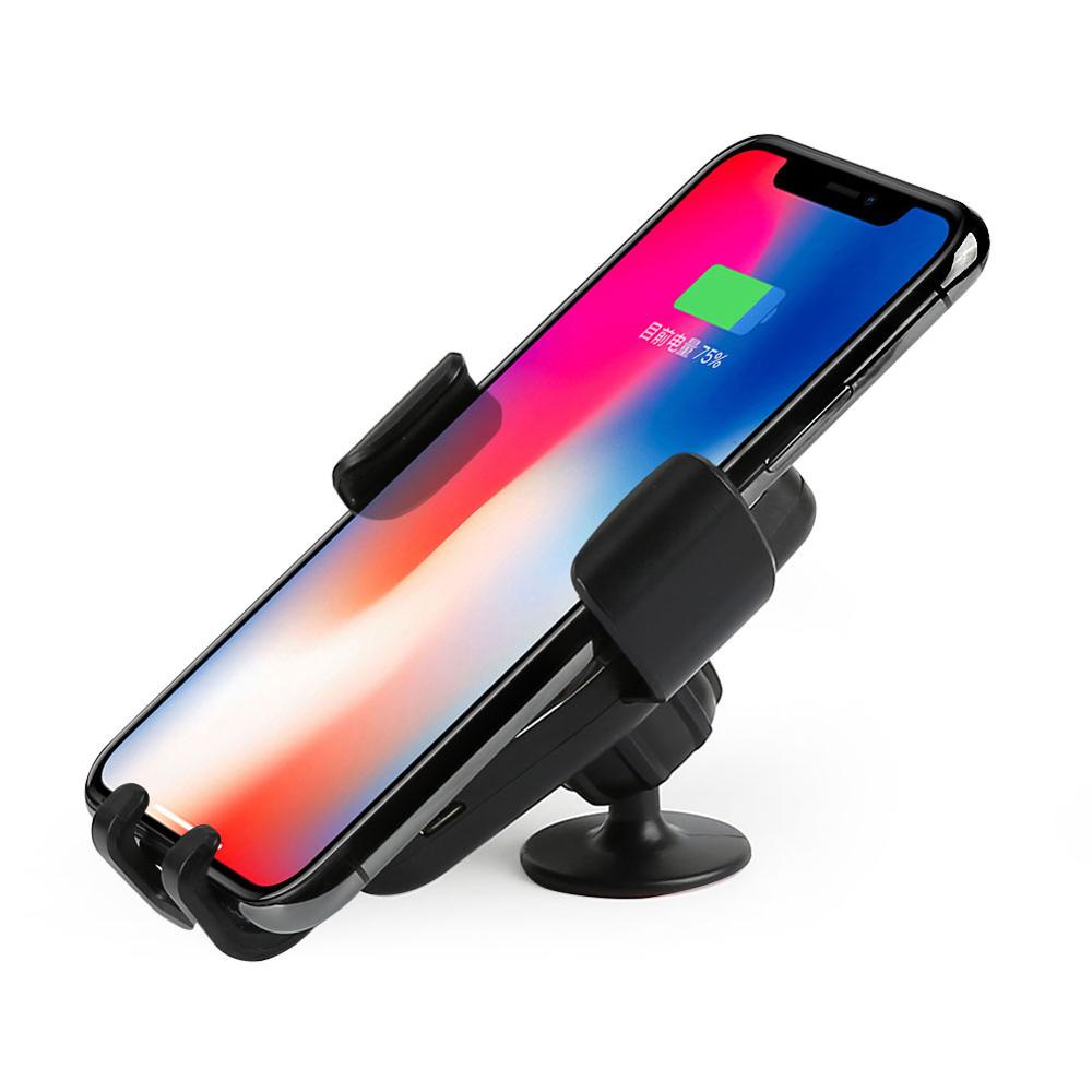 Đế Sạc Điện Thoại Không Dây Gắn Xe Hơi Tiện Dụng Cho iPhone XS Max XR X Samsung S10 S9 Xiaomi