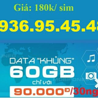 Sim lướt web 2GB/ ngày