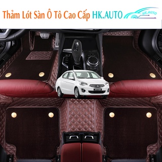 Thảm lót sàn 6D cho xe Mitsubishi Attrage, thảm sàn da Nappa cao cấp, bền đẹp