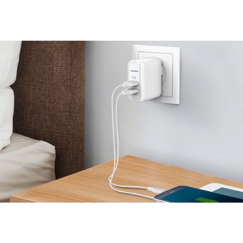 Củ/cốc sạc 2 cổng ANKER PowerPort Elite 2 24w - A2023 chính hãng