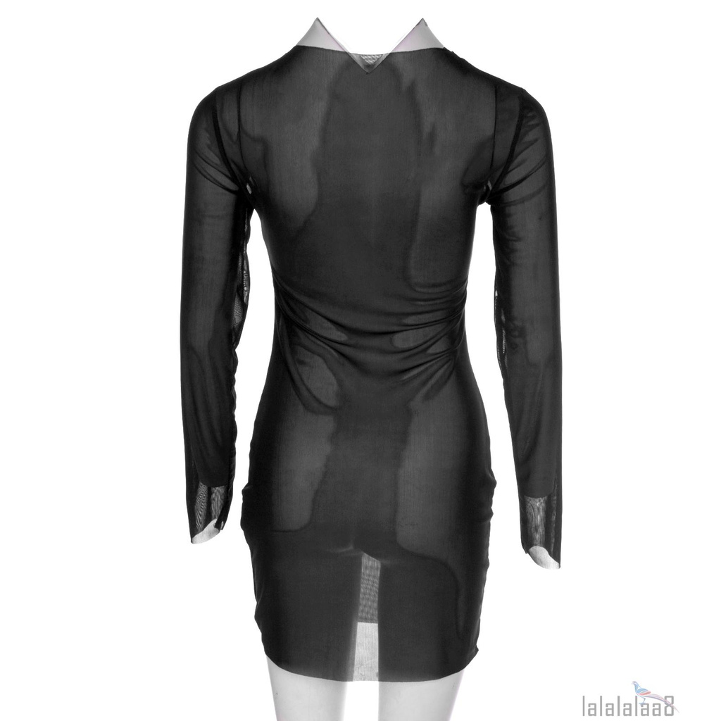 Đầm lưới mặc ngoài bikini màu trơn thời trang mùa hè quyến rũ dành cho nữ YH