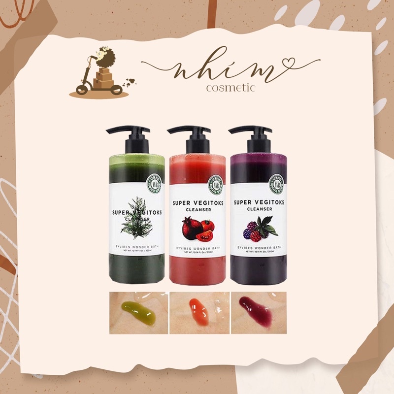 Sữa rửa mặt thải độc rau củ 𝐒𝐮𝐩𝐞𝐫 𝐕𝐞𝐠𝐢𝐭𝐨𝐤𝐬 𝐂𝐥𝐞𝐚𝐧𝐬𝐞𝐫