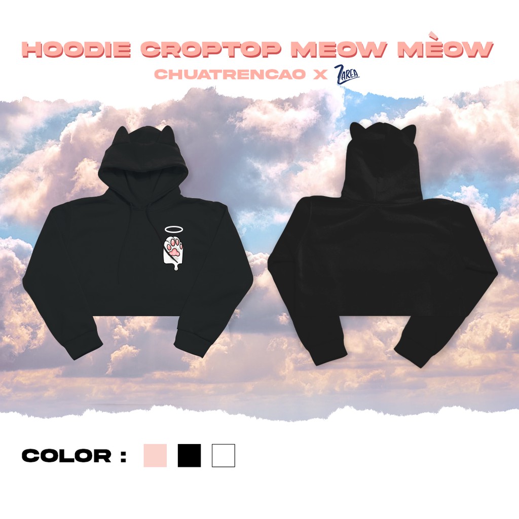 HOODIE TAI MÈO MEOW MÈOW @CHUATRENCAO