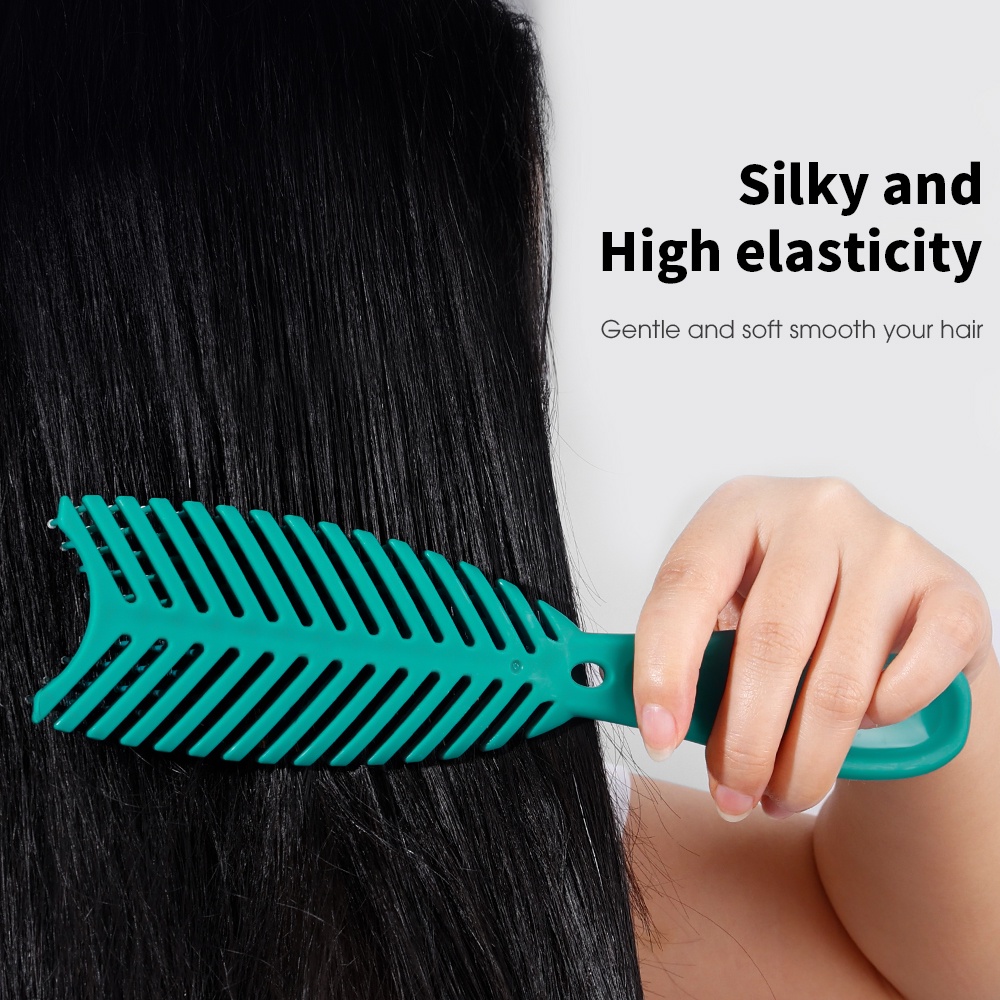1 Lược Chải Tóc Massage Da Đầu Siêu Mềm Chất Lượng Cao Chuyên Nghiệp Cho Salon Làm Tóc