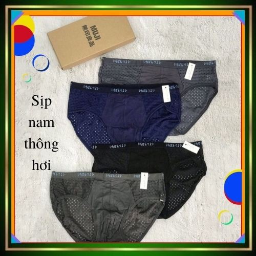 Quần sịp nam [FREESHIP] thông hơi tam giác chéo co dãn unisex cao cấp_xưởng may đức tài