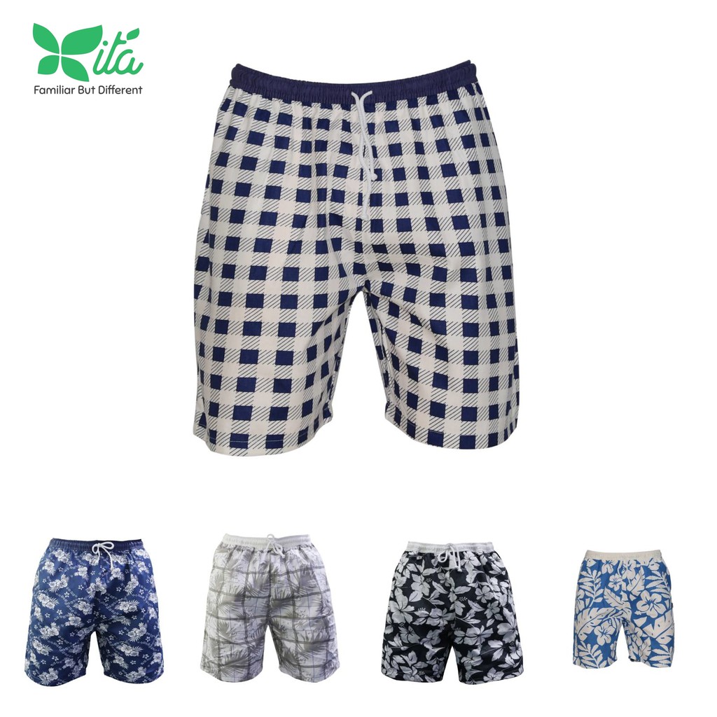 Quần sọt nam, quần đùi nam Phối lưng thun Hometex