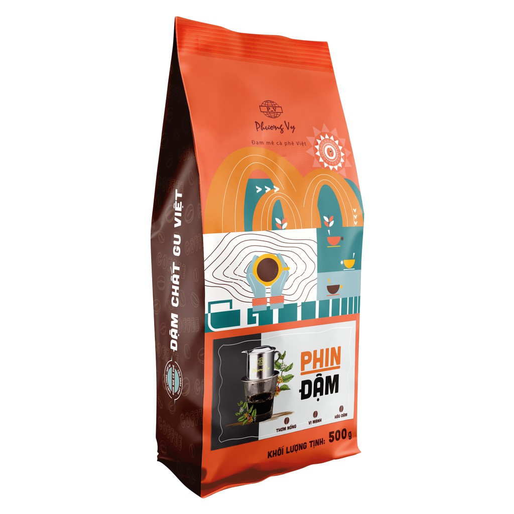 Cà Phê Truyền Thống Phin Đậm 500g, cafe đậm mạnh, thơm nồng, hậu đậm, Phương Vy Coffee | BigBuy360 - bigbuy360.vn