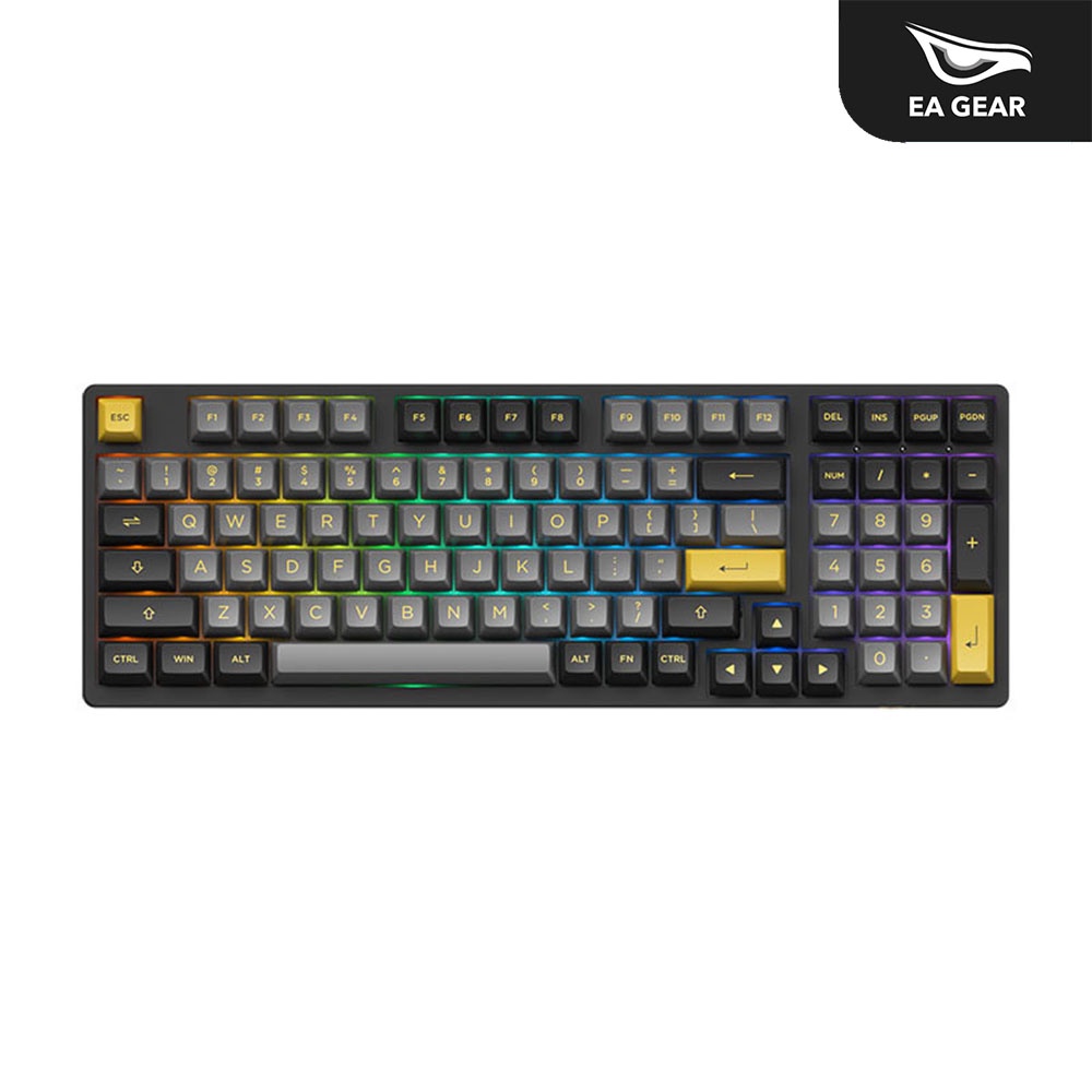 Bàn phím cơ Akko 3098N Multi-modes Black Gold (Akko x TTC Switch) - EA Gear