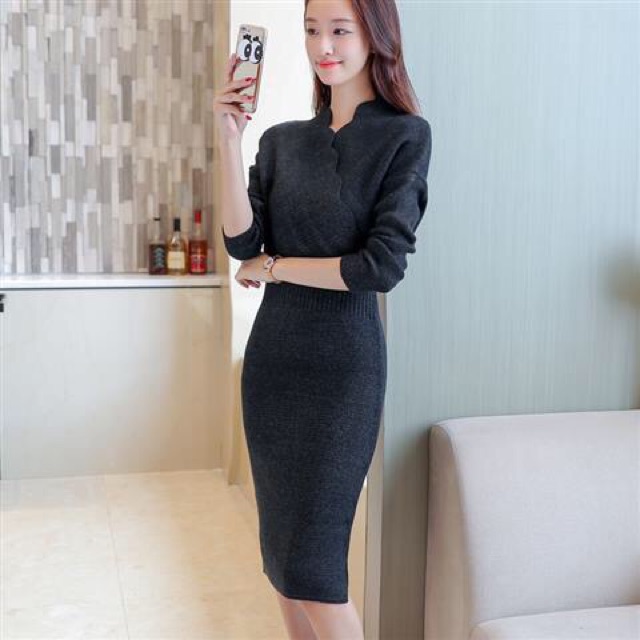 Váy len hàng quảng châu nhập khẩu chực tiếp