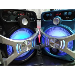 Loa bluetooth nghe nhạc p86/87/88/89 - mic tặng kèm hát karaoke