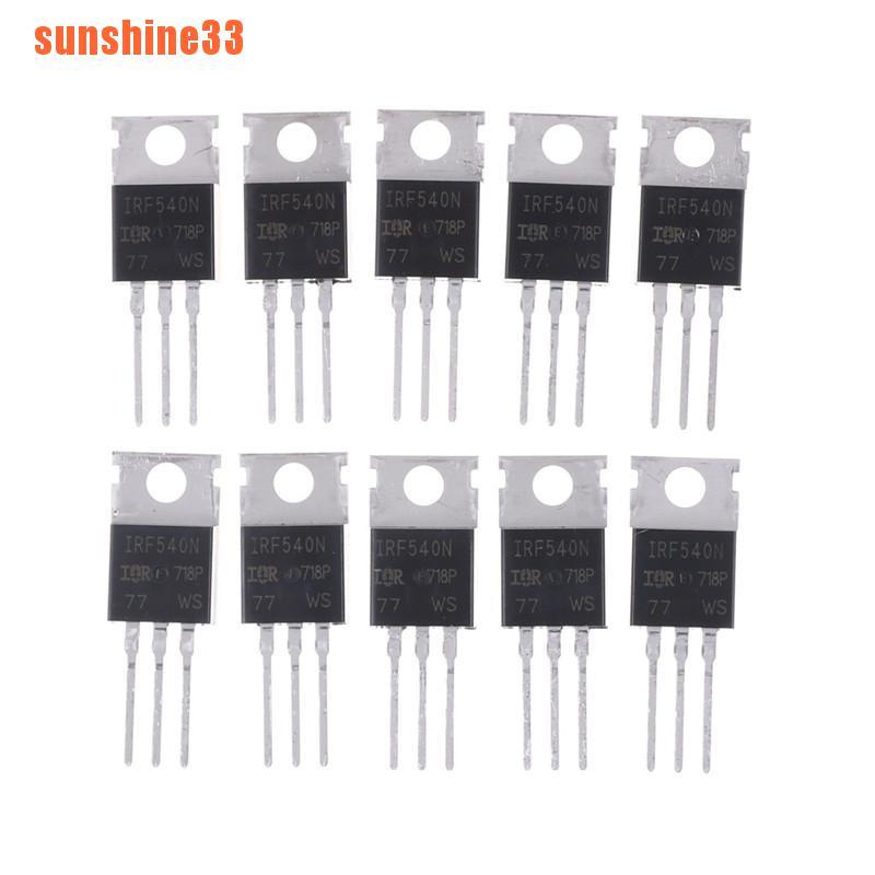 10PCS IRF540N IRF540 TO-220 N-Channel 33A 100V Power Mosfet