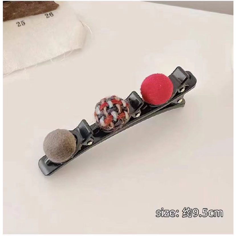 Kẹp Tóc Đính Bóng Tròn Đơn Giản Thời Trang Hàn Quốc