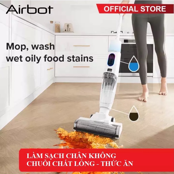 Airbot iClean PRO Máy hút khô ướt Máy hút nước bẩn Tự làm sạch Máy lau nhà Spin điện