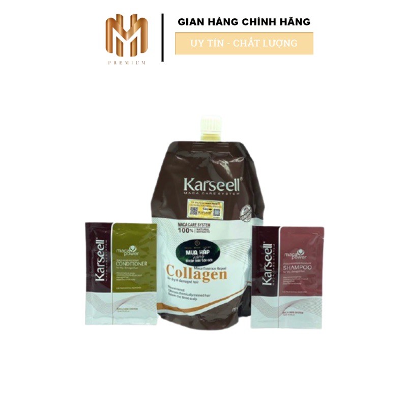 ✅[ Karseell-Chính Hãng-Mua 1 tặng 2] Kem Hấp - Ủ- Xả Phục Hồi Collagen Karseell Maca Dạng Túi