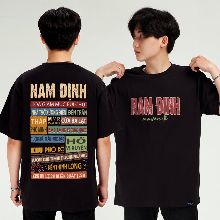 ÁO THUN Nam Định under form unisex rộng tay dài lỡ genZ ao cặp gia đình phông cotton fact localbrand MVR BB4190